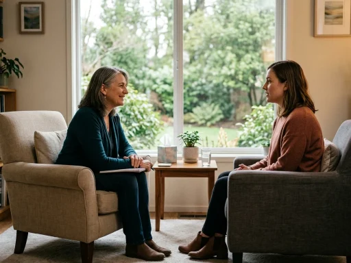 Compassionate counselor demonstrating attentive active listening in a counseling session (AI Generated Image)