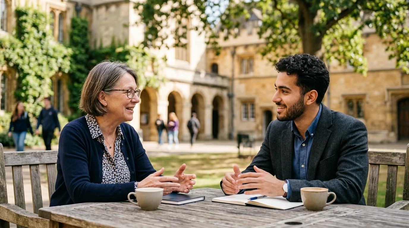 Passive Communication vs. Attentive Listening: How to Shift from Silence to Real Presence 2 A mentor and young professional engaging in deep, authentic attentive listening (AI Generated Image)