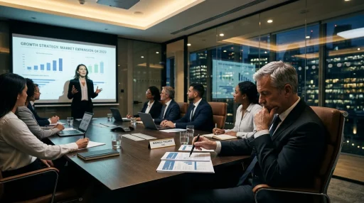 7 Clear Signs of a Bad Listener (And How to Transform Toxic Conversational Patterns) 1 Boardroom executive demonstrating disengagement and impatience during a presentation (AI Generated Image)